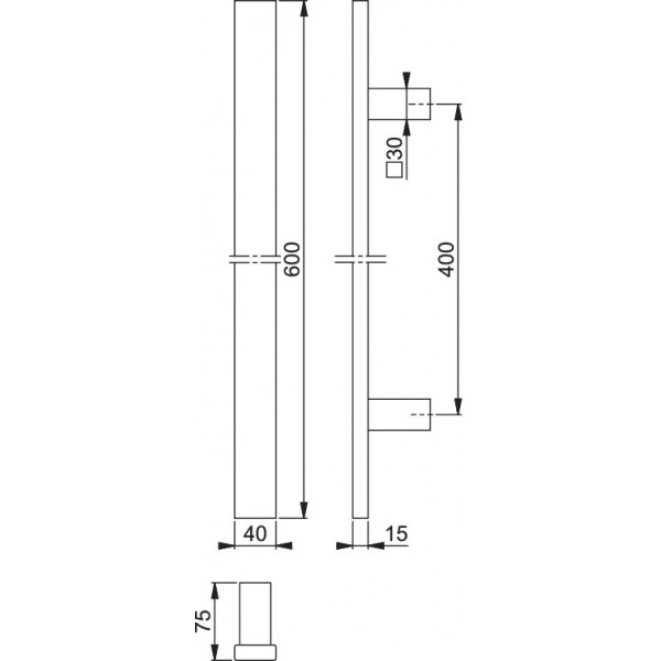 copy of HOPPE - Steel Pull Door Handle - E5726 Series