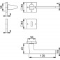 Hoppe - Maniglia Per Porta - Serie Bergamo - M1628/843K/843KS Hoppe - Maniglia Per Porta - Serie Bergamo - M1628/843K/843KS