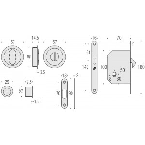 Colombo Design - Flush Pull Handle - Open ID211-LK