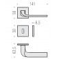 Colombo Design - Maniglia Per Porta 6 MM - Isy BL11-RF