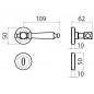 Ghidini - Maniglia Per Porta - Impero Q8-RB